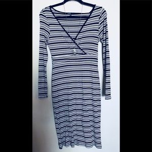 Love Culture Black and White Dress